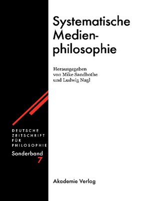 cover image of Systematische Medienphilosophie